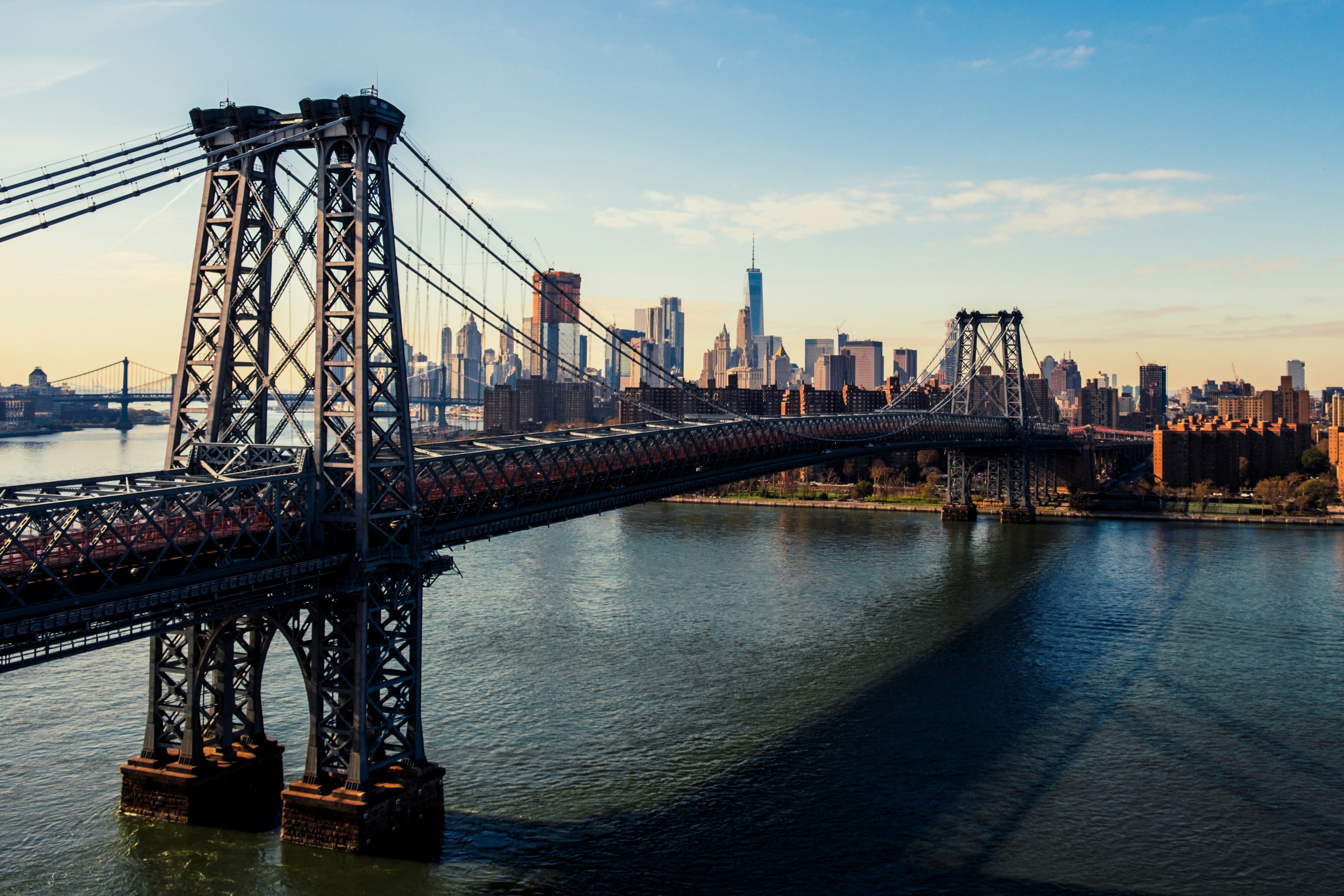 Williamsburg Bridge with Manhattan skyline